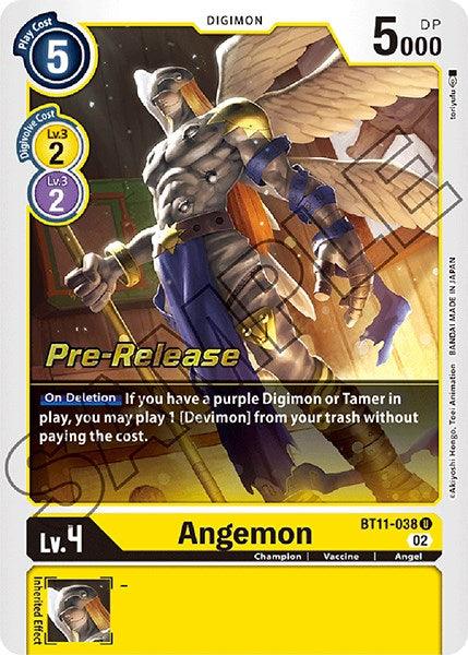 Angel, BT11-038, Champion, Digimon, Dimensional Phase Pre-Release Promos, Uncommon, Vaccine, Yellow Angemon [BT11-038] [Dimensional Phase Pre-Release Promos] - Trading Card World