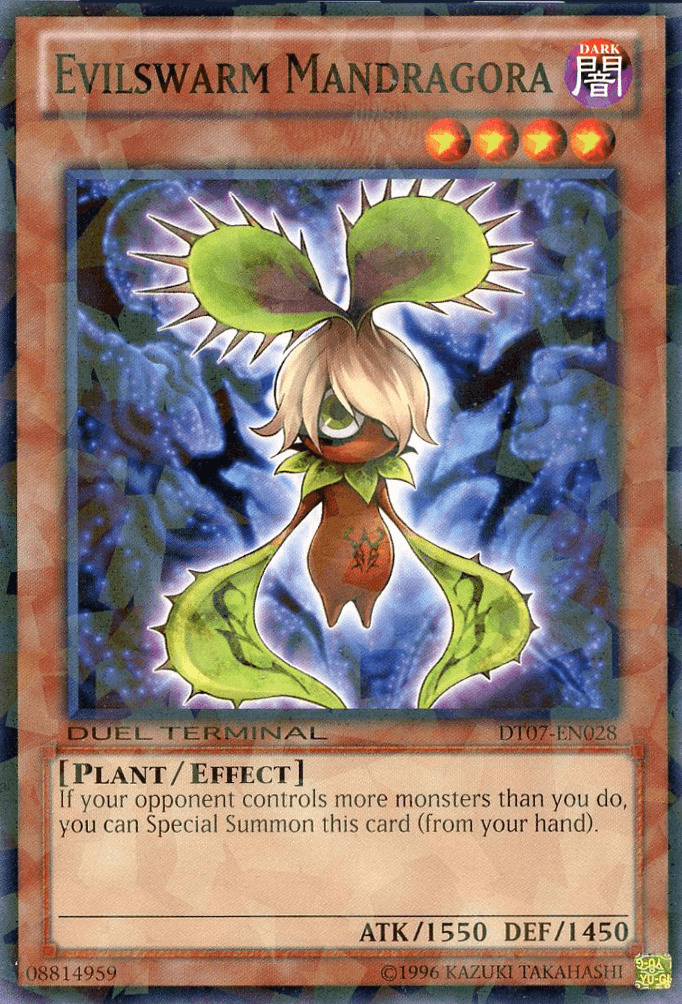 Common, Dark, Duel Terminal 7, Effect Monster, Limited, Plant Evilswarm Mandragora [DT07-EN028] Common - Trading Card World
