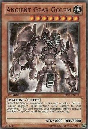 1st Edition, Battle Pack: Epic Dawn, Earth, Effect Monster, Machine, Starfoil Rare, Unlimited Ancient Gear Golem [BP01-EN011] Starfoil Rare - Trading Card World