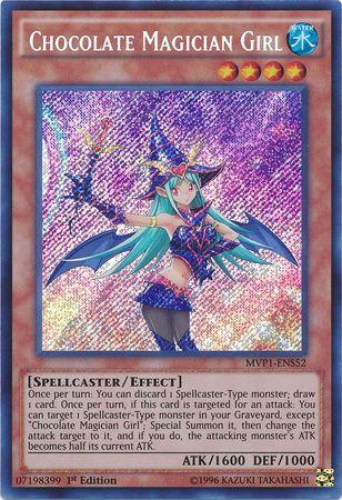 1st Edition, Effect Monster, Secret Rare, Spellcaster, The Dark Side of Dimensions Movie Pack: Secret Edition, Water Chocolate Magician Girl [MVP1-ENS52] Secret Rare - Trading Card World