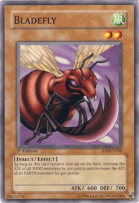 1st Edition, Common, Effect Monster, Insect, Structure Deck: Lord of the Storm, Unlimited, Wind Bladefly [SD8-EN008] Common - Trading Card World