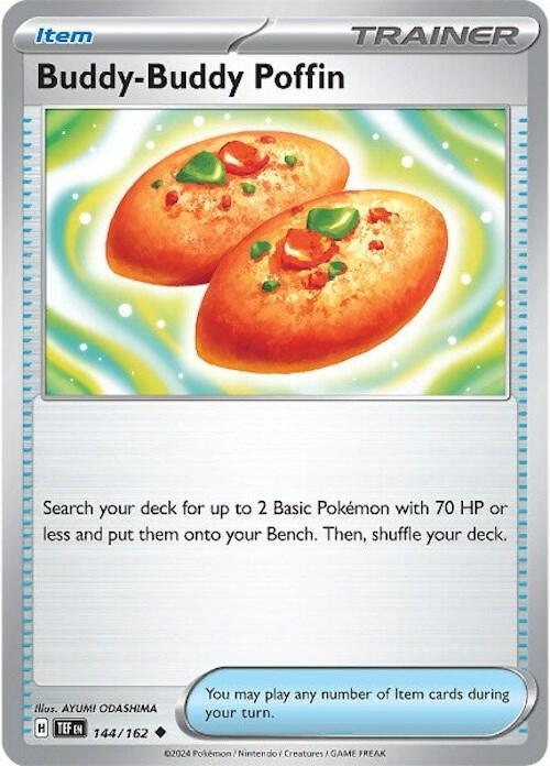 best place to buy pokemon cards, buy pokemon cards, card shops near me pokemon, cool pokemon cards, online pokemon card game, pokemom cards, pokemon cards, pokemon cards online, pokemon cards shops near me, pokemon shops, pokemon shops near me, pokmon cards, Reverse Holofoil, Scarlet & Violet: Temporal Forces, tcg pokemon cards, websites to buy pokemon cards, where to buy pokemon cards, where to buy rare pokemon cards Buddy-Buddy Poffin (144/162) [Scarlet & Violet: Temporal Forces] - Trading Card World