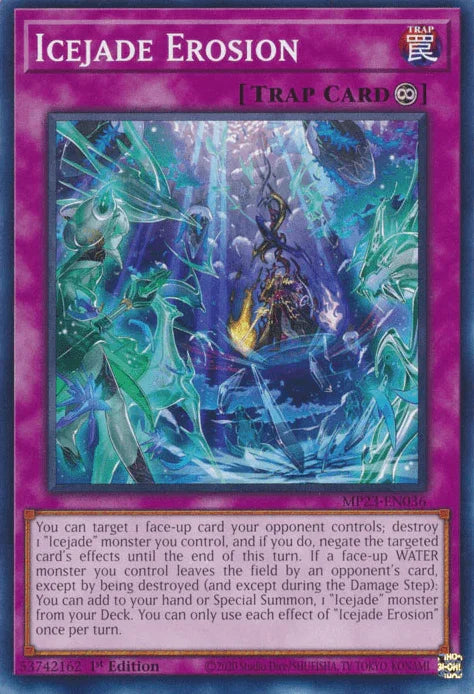 1st Edition, Common, Continuous Trap, Dueling Heroes Collectors Tin - Mega Pack (25th Anniversary Edition), Trap Icejade Erosion [MP23-EN036] Common - Trading Card World