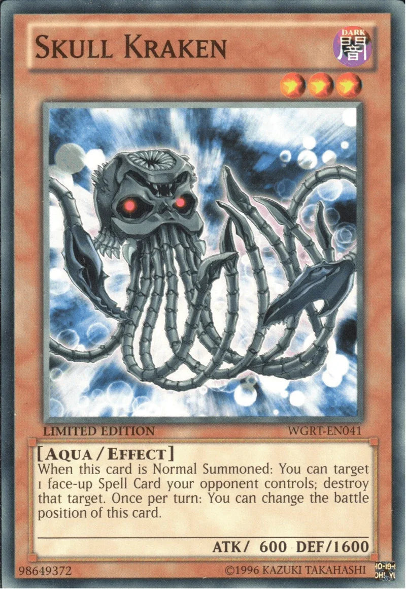 Battle Pack 2: War of the Giants Reinforcements, Common, Dark, Effect Monster, Limited Skull Kraken [WGRT-EN041] Common - Trading Card World