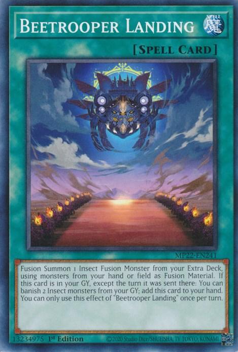 1st Edition, 2022 Tin of the Pharaoh's Gods, Common, Normal Spell, Spell Beetrooper Landing [MP22-EN241] Common - Trading Card World