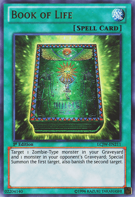 1st Edition, Legendary Collection 4: Joey's World, Normal Spell, Spell, Ultra Rare Book of Life [LCJW-EN211] Ultra Rare - Trading Card World