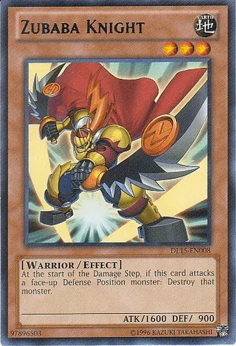 Duelist League Promo, Earth, Effect Monster, Rare, Unlimited, Warrior Zubaba Knight (Blue) [DL15-EN008] Rare - Trading Card World