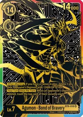 BT6-018, Digimon, Double Diamond Promos, Mega, Red, Super Rare, Unknown Agumon - Bond of Bravery [BT6-018] (2021 Championship Finals 1st Place) [Double Diamond Promos] - Trading Card World