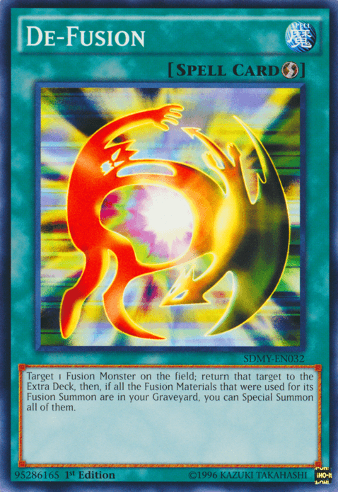 1st Edition, Common, Quick Play Spell, Spell, Structure Deck: Yugi Muto De-Fusion [SDMY-EN032] Common - Trading Card World