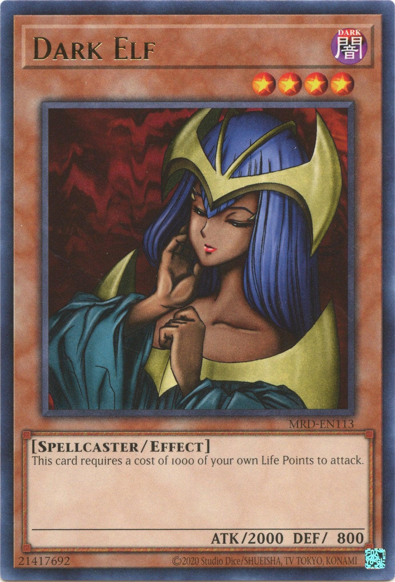 Dark, Effect Monster, Metal Raiders (25th Anniversary Edition), Rare, Spellcaster, Unlimited Dark Elf (25th Anniversary) [MRD-EN113] Rare - Trading Card World