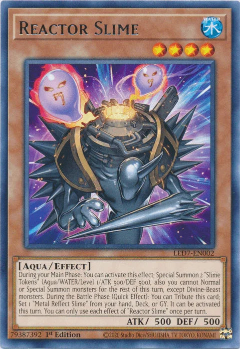 1st Edition, Aqua, Effect Monster, Legendary Duelists: Rage of Ra, Rare, Unlimited, Water Reactor Slime [LED7-EN002] Rare - Trading Card World