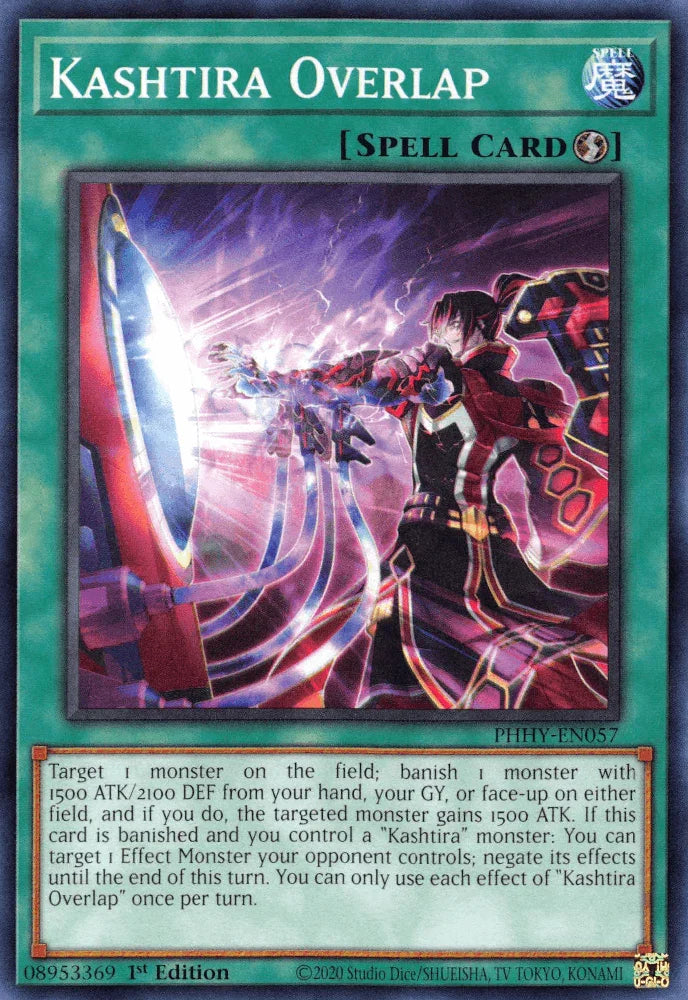 1st Edition, Common, Photon Hypernova, Quick-Play Spell, Spell Kashtira Overlap [PHHY-EN057] Common - Trading Card World