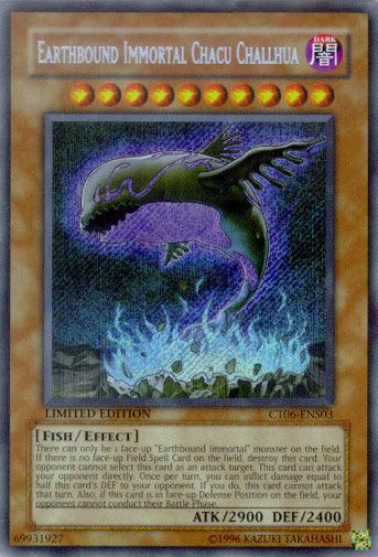 2009 Collectors Tin, Dark, Effect Monster, Fish, Limited, Secret Rare Earthbound Immortal Chacu Challhua [CT06-ENS03] Secret Rare - Trading Card World