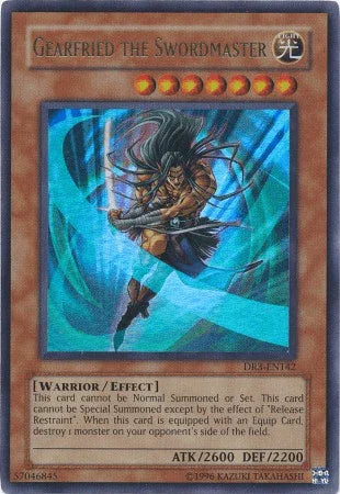 Dark Revelation Volume 3, Effect Monster, Light, Ultra Rare, Unlimited, Warrior Gearfried the Swordmaster [DR3-EN142] Ultra Rare - Trading Card World