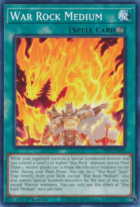 1st Edition, Common, Continuous Spell, Dimension Force, Spell War Rock Medium [DIFO-EN065] Common - Trading Card World