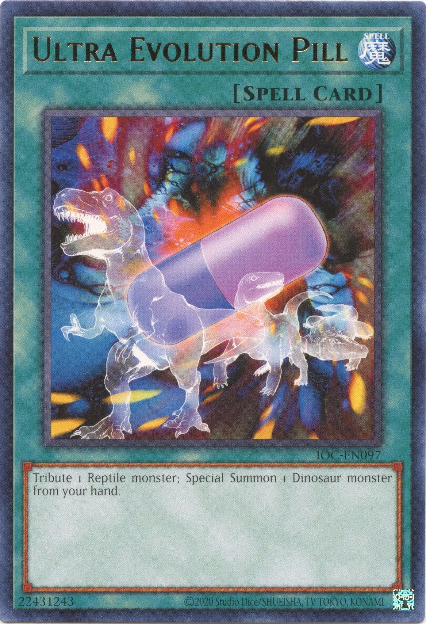 Invasion of Chaos (25th Anniversary Edition), Normal Spell, Rare, Spell, Unlimited Ultra Evolution Pill (25th Anniversary) [IOC-EN097] Rare - Trading Card World
