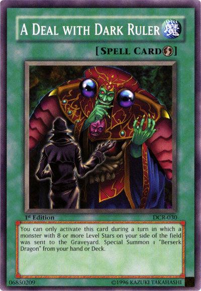 1st Edition, Common, Dark Crisis, Quick Play Spell, Spell, Unlimited A Deal with Dark Ruler [DCR-030] Common - Trading Card World