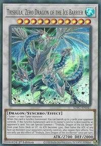 1st Edition, Dragon, Structure Deck: Freezing Chains, Synchro/Effect Monster, Ultra Rare, Water Trishula, Zero Dragon of the Ice Barrier [SDFC-EN041] Ultra Rare - Trading Card World