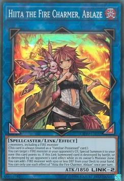 Fire, Link/Effect Monster, OTS Tournament Pack 10, Spellcaster, Super Rare, Unlimited Hiita the Fire Charmer, Ablaze [OP10-EN010] Super Rare - Trading Card World