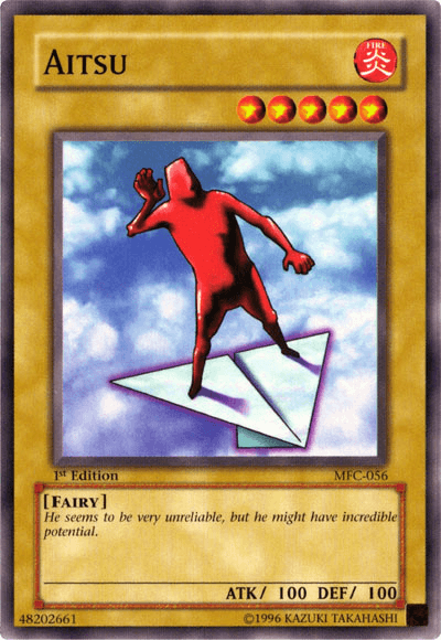 1st Edition, Common, Fairy, Fire, Magician's Force, Normal Monster, Unlimited Aitsu [MFC-056] Common - Trading Card World
