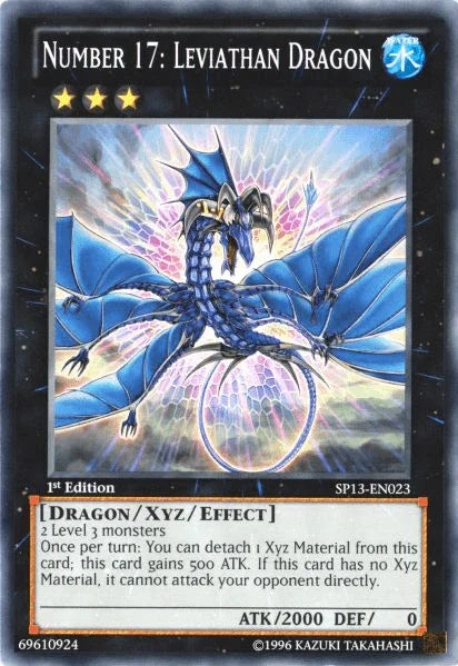 1st Edition, Common, Dragon, Star Pack 2013, Unlimited, Water, Xyz/Effect Monster Number 17: Leviathan Dragon [SP13-EN023] Common - Trading Card World