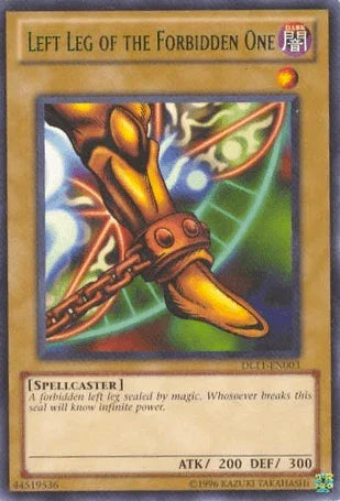 Dark, Duelist League Promo, Normal Monster, Rare, Spellcaster, Unlimited Left Leg of the Forbidden One (Green) [DL11-EN003] Rare - Trading Card World