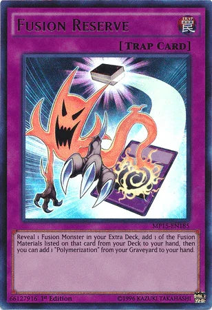 1st Edition, 2015 Mega-Tins Mega Pack, Normal Trap, Trap, Ultra Rare Fusion Reserve [MP15-EN185] Ultra Rare - Trading Card World