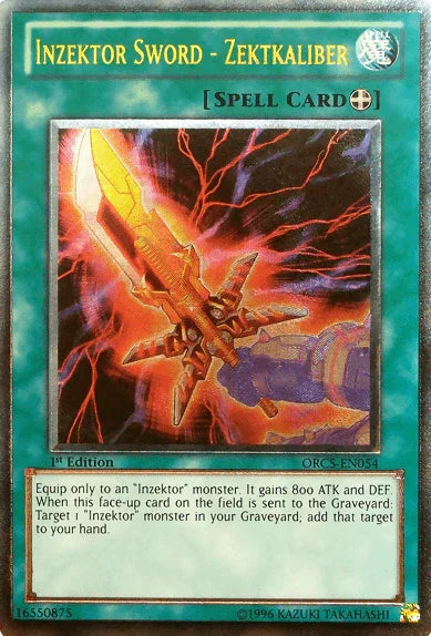 1st Edition, Equip Spell, Order of Chaos, Spell, Ultimate Rare, Unlimited Inzektor Sword - Zektkaliber [ORCS-EN054] Ultimate Rare - Trading Card World