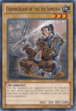 1st Edition, Common, Earth, Normal Monster, Super Starter: V for Victory, Warrior Chamberlain of the Six Samurai [YS13-EN005] Common - Trading Card World