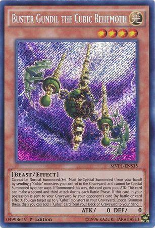 1st Edition, Beast, Effect Monster, Light, Secret Rare, The Dark Side of Dimensions Movie Pack: Secret Edition Buster Gundil the Cubic Behemoth [MVP1-ENS35] Secret Rare - Trading Card World
