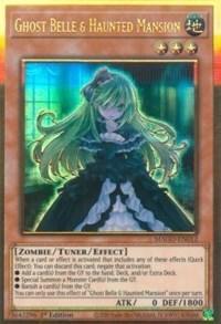 1st Edition, Earth, Gold Rare, Maximum Gold, Tuner/ Effect Monster, Zombie Ghost Belle & Haunted Mansion [MAGO-EN012] Gold Rare - Trading Card World