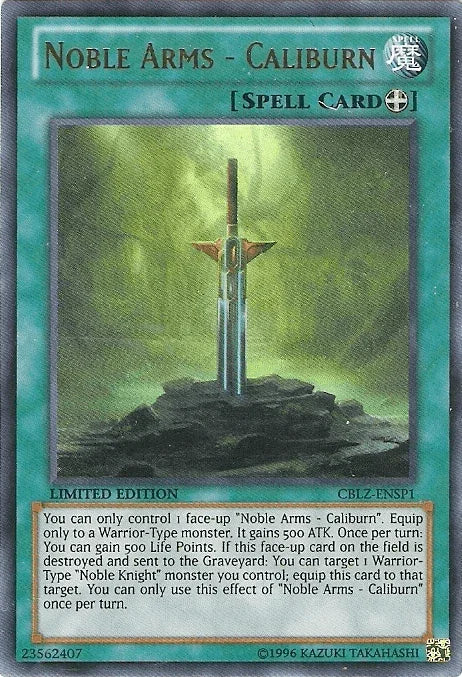 Cosmo Blazer, Equip Spell, Limited, Spell, Ultra Rare Noble Arms - Caliburn [CBLZ-ENSP1] Ultra Rare - Trading Card World