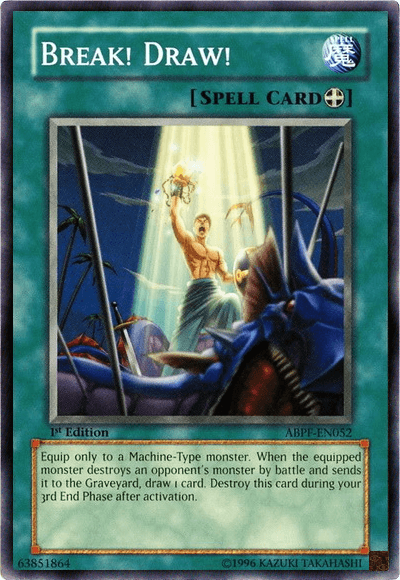 1st Edition, Absolute Powerforce, Common, Normal Spell, Spell, Unlimited Break! Draw! [ABPF-EN052] Common - Trading Card World