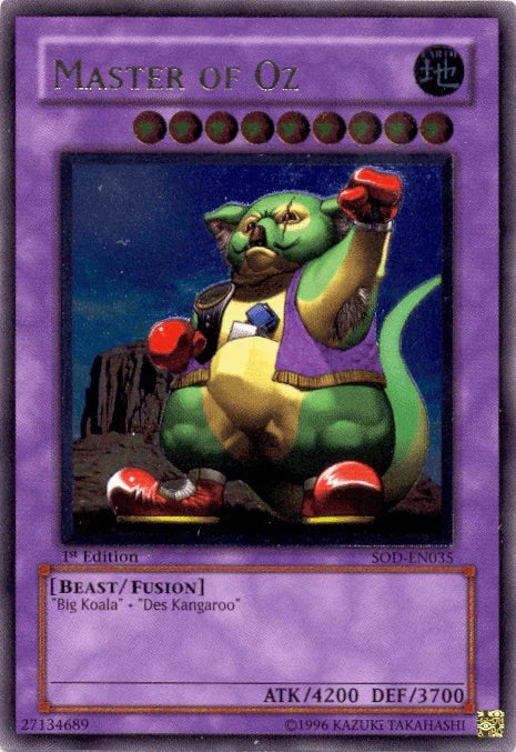 1st Edition, Beast, Earth, Fusion Monster, Soul of the Duelist, Ultimate Rare, Unlimited Master of OZ [SOD-EN035] Ultimate Rare - Trading Card World