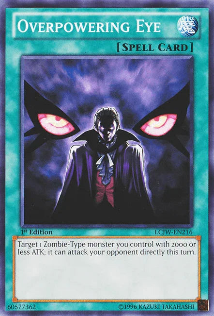 1st Edition, Common, Legendary Collection 4: Joey's World, Normal Spell, Spell Overpowering Eye [LCJW-EN216] Common - Trading Card World