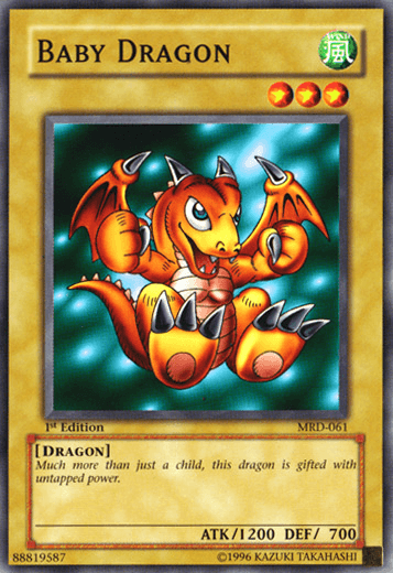 1st Edition, Common, Dragon, Metal Raiders, Normal Monster, Unlimited, Wind Baby Dragon [MRD-061] Common - Trading Card World