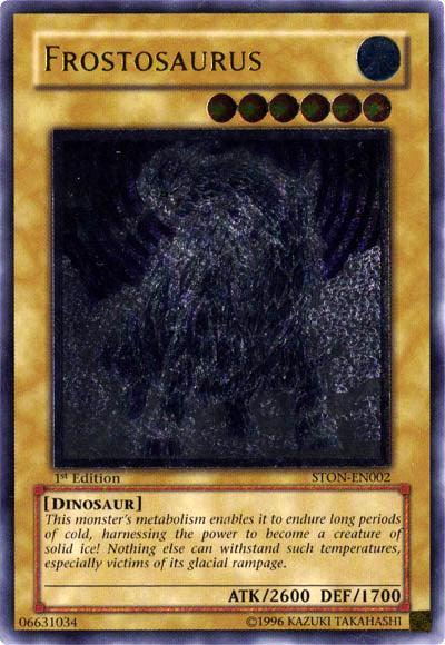 1st Edition, Dinosaur, Normal Monster, Strike of Neos, Ultimate Rare, Unlimited, Water Frostosaurus [STON-EN002] Ultimate Rare - Trading Card World