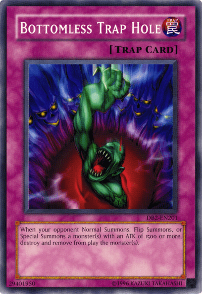 Common, Dark Beginning 2, Normal Trap, Trap, Unlimited Bottomless Trap Hole [DB2-EN201] Common - Trading Card World