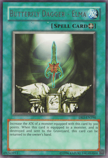 Dark Revelation Volume 1, Equip Spell, Rare, Spell, Unlimited Butterfly Dagger - Elma [DR1-EN194] Rare - Trading Card World