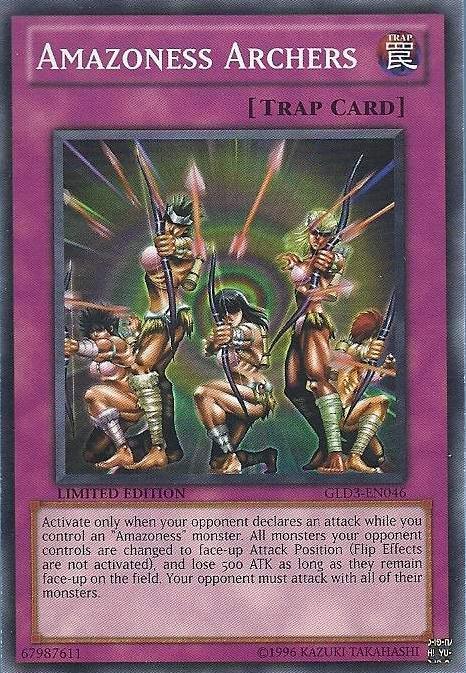 Common, Gold Series 3, Limited, Normal Trap, Trap Amazoness Archers [GLD3-EN046] Common - Trading Card World