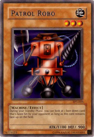 Earth, Effect Monster, Machine, Rare, Tournament Pack 3, Unlimited Patrol Robo [TP3-008] Rare - Trading Card World