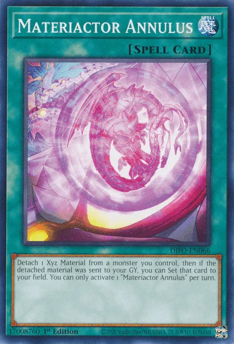 1st Edition, Common, Dimension Force, Normal Spell, Spell Materiactor Annulus [DIFO-EN066] Common - Trading Card World