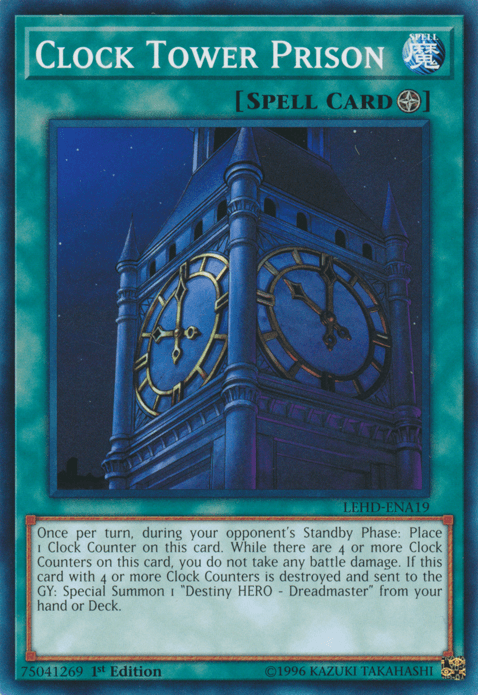 1st Edition, Common, Field Spell, Legendary Hero Decks, Spell Clock Tower Prison [LEHD-ENA19] Common - Trading Card World