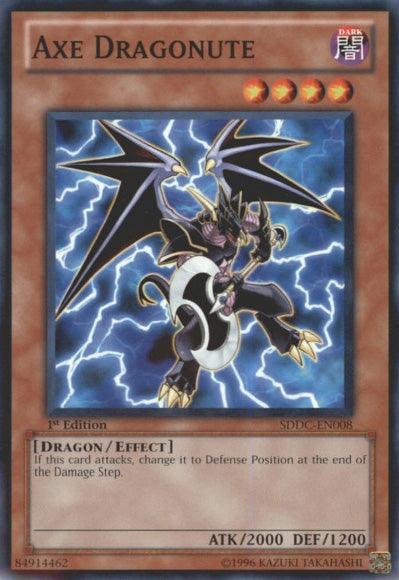 1st Edition, Common, Dark, Dragon, Effect Monster, Structure Deck: Dragons Collide, Unlimited Axe Dragonute [SDDC-EN008] Common - Trading Card World