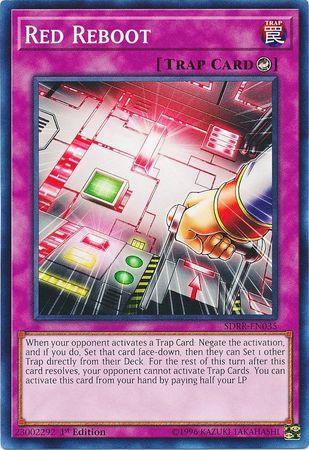 1st Edition, Common, Counter Trap, Structure Deck: Rokket Revolt, Trap Red Reboot [SDRR-EN035] Common - Trading Card World