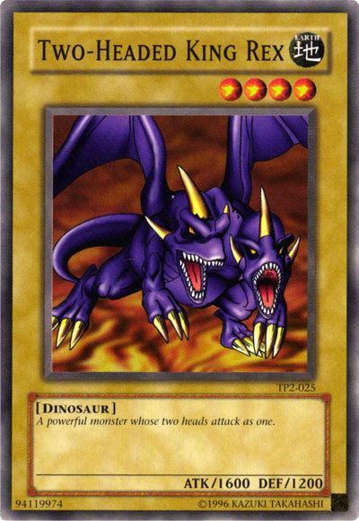 Common, Dinosaur, Earth, Normal Monster, Tournament Pack 2, Unlimited Two-Headed King Rex [TP2-025] Common - Trading Card World