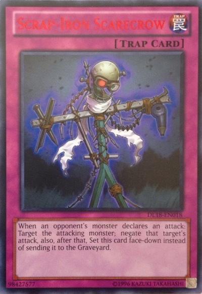 Duelist League Promo, Normal Trap, Rare, Trap, Unlimited Scrap-Iron Scarecrow (Green) [DL18-EN018] Rare - Trading Card World