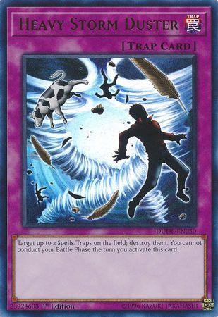 1st Edition, Duel Devastator, Normal Trap, Trap, Ultra Rare Heavy Storm Duster [DUDE-EN050] Ultra Rare - Trading Card World