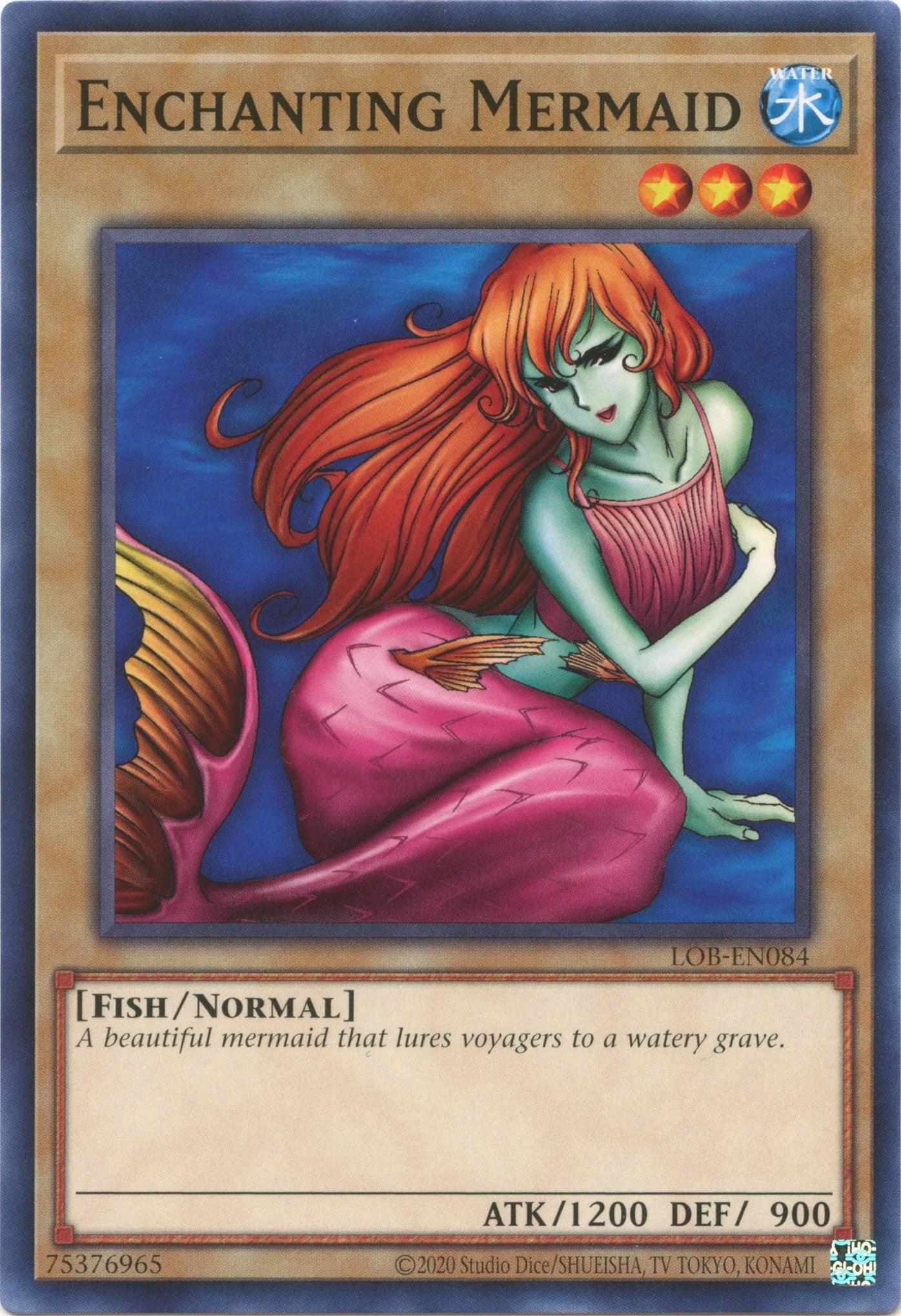 Common, Fish, Legend of Blue Eyes White Dragon (25th Anniversary Edition), Normal Monster, Unlimited, Water Enchanting Mermaid (25th Anniversary) [LOB-EN084] Common - Trading Card World