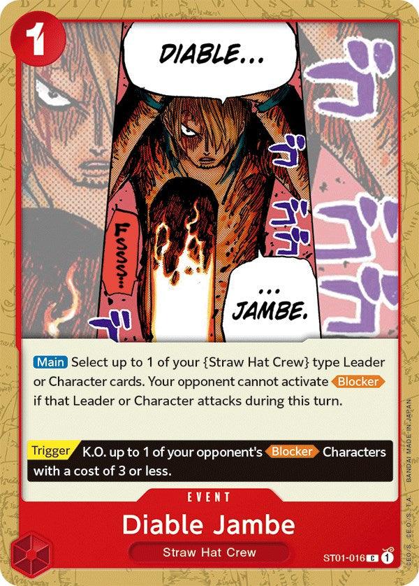 Common, Event, Starter Deck: Straw Hat Crew, Starter Decks, Straw Hat Crew Diable Jambe [Starter Deck: Straw Hat Crew] - Trading Card World